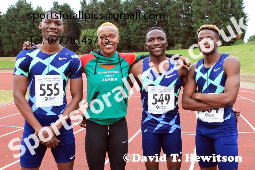 Zambian athletes, 2022 NEGP Monkton 5, Wednesday, July 20th. Photo: David T. Hewitson/Sports for All Pics